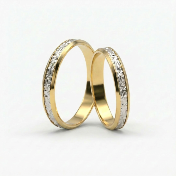 Aliança Bodas Aurus G2 Ouro 18k