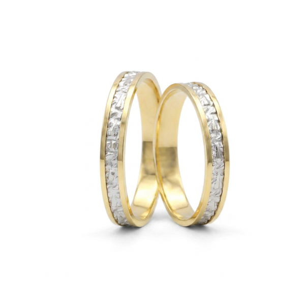 Aliança Bodas Aurus G5 Ouro 18k