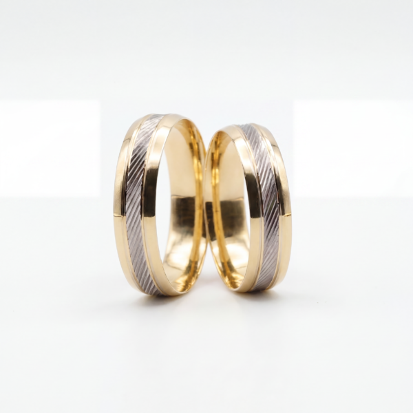 Aliança Bodas Aurus H-12 Ouro 18k