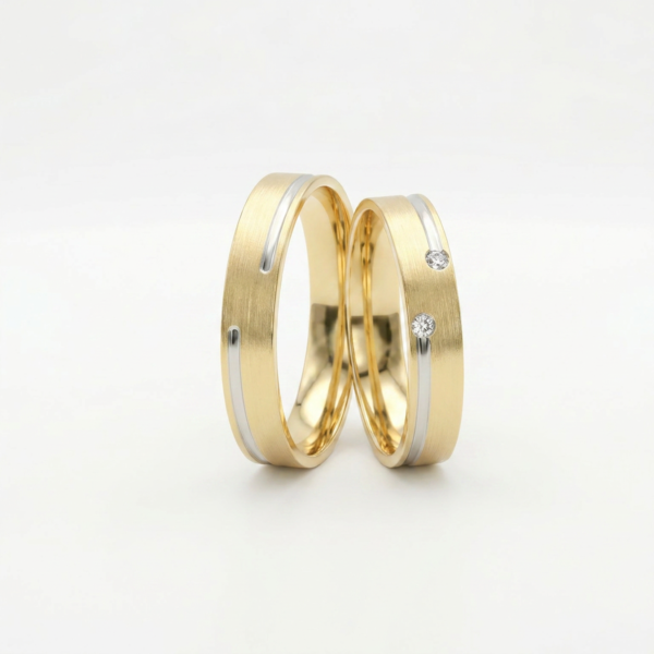 Aliança Bodas Aurus P2 Ouro 18k